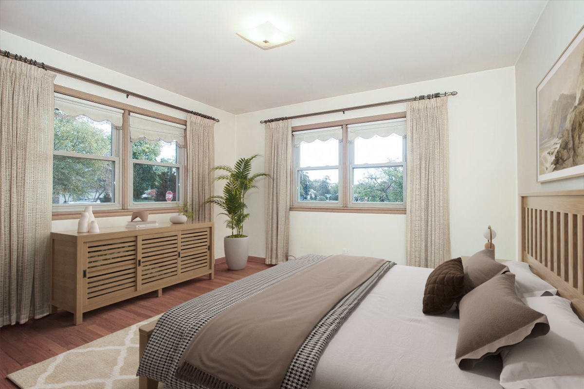 1420 Indian Hill Drive Schaumburg, IL 60193 - Photo 5 of 33 a bedroom with a bed and a large window