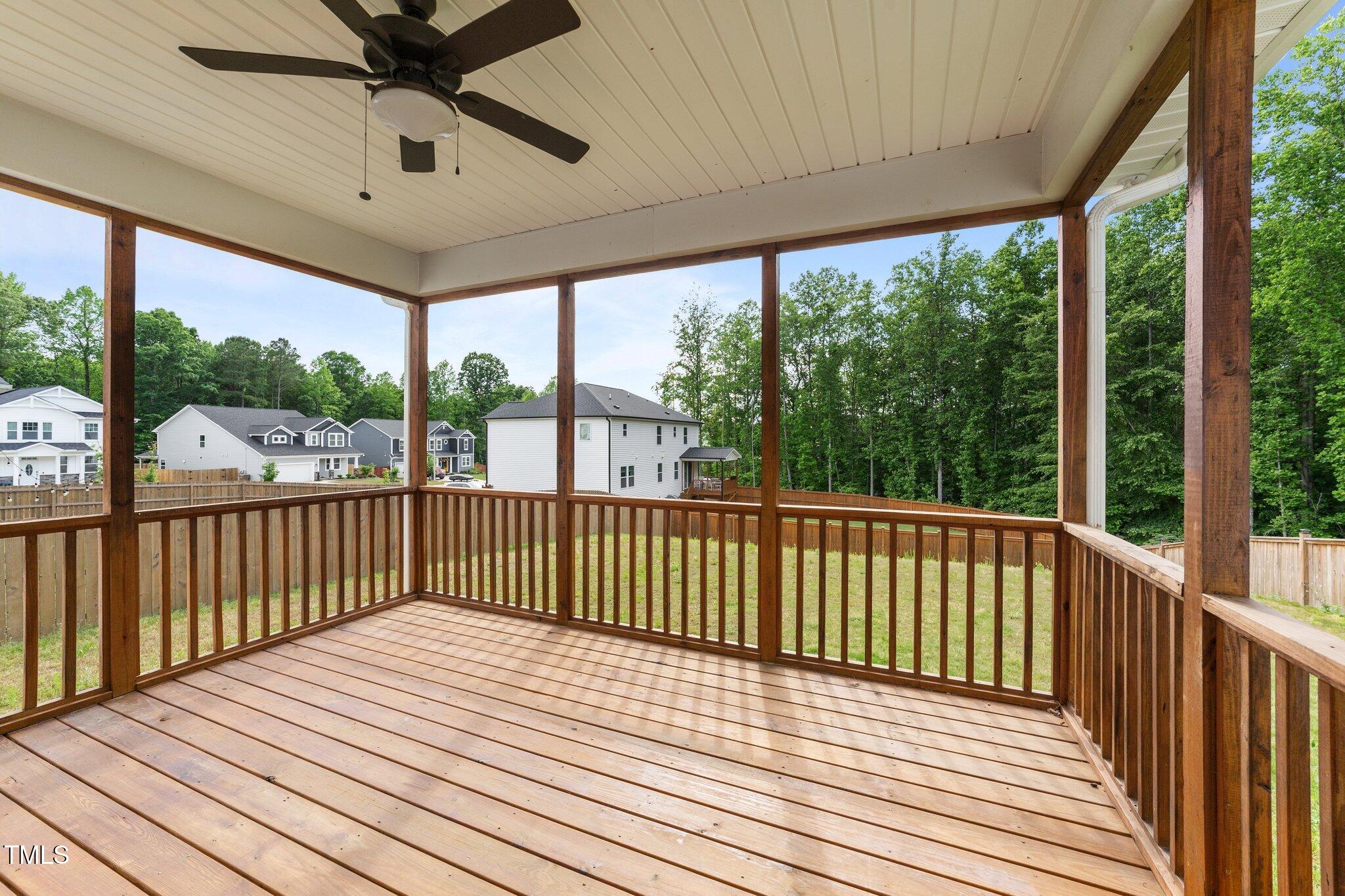 188 Karlov Road Garner, NC 27529 - Photo 33 of 38 a view of a balcony with wooden floor
