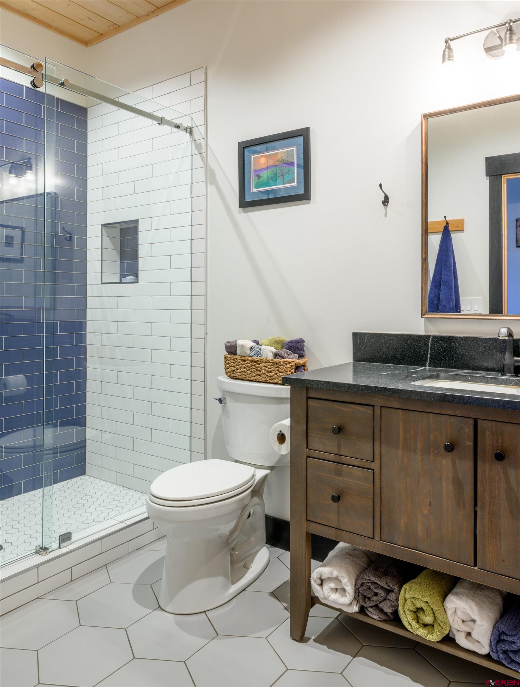 96 Chestnut Lane Crested Butte, CO 81224 - Photo 14 of 37 a bathroom with a toilet a sink and shower