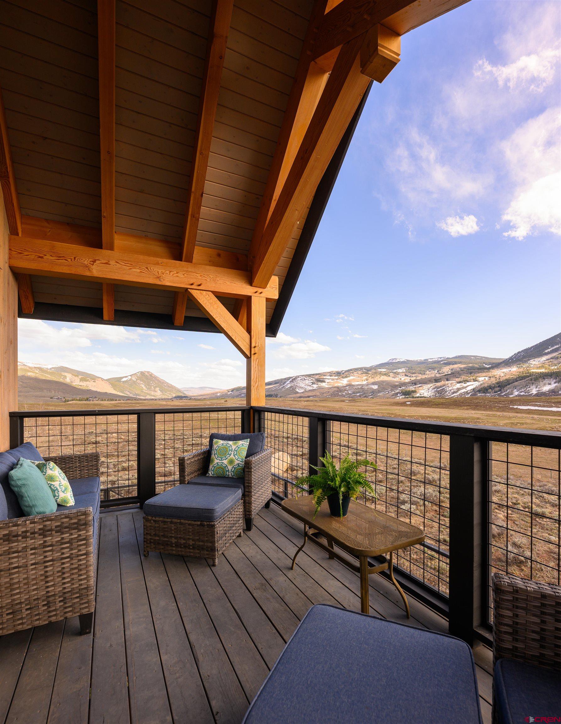 96 Chestnut Lane Crested Butte, CO 81224 - Photo 20 of 37 a view of balcony with couch