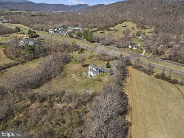 a view of city and mountain