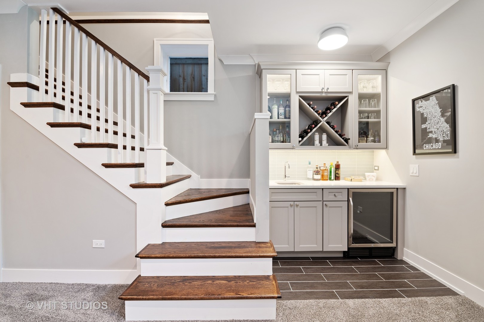 1734 West Henderson Street Chicago, IL 60657 - Photo 20 of 24 a view of entryway and hall with wooden floor
