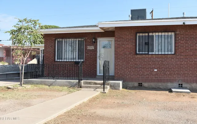 a front view of a house