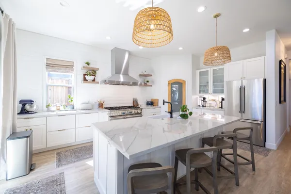 a close view of stove top oven