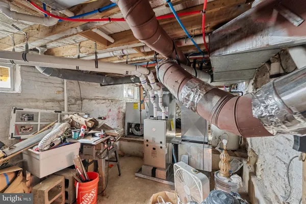 a view of storage and utility room