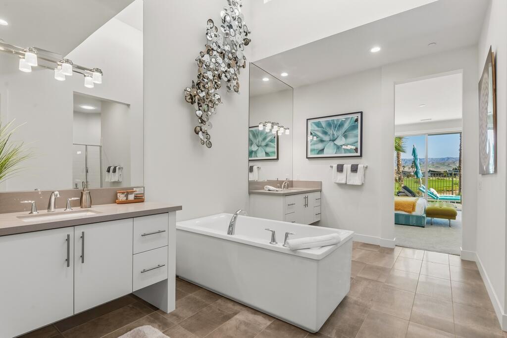 1200 Celadon Street Palm Springs, CA 92262 - Photo 15 of 47 a living room with furniture and a chandelier