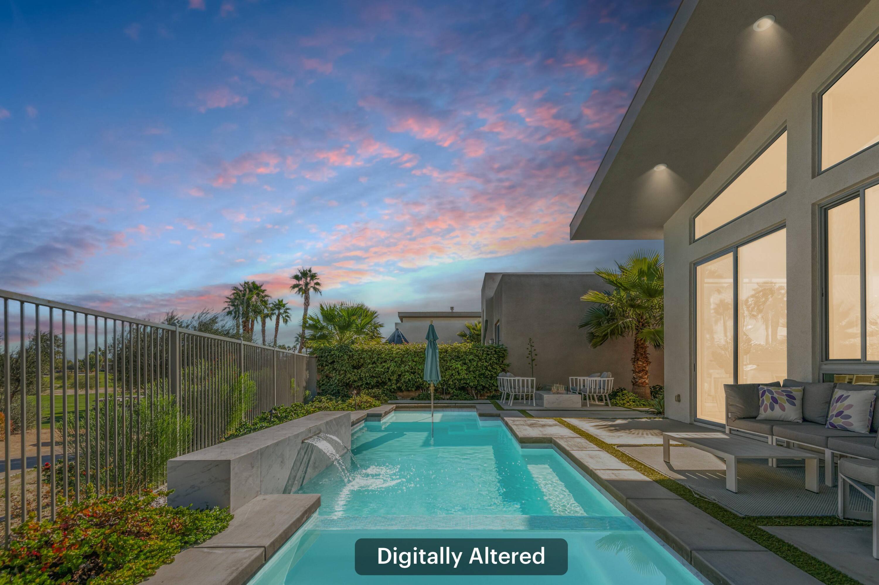 1200 Celadon Street Palm Springs, CA 92262 - Photo 24 of 47 a view of a swimming pool with a patio