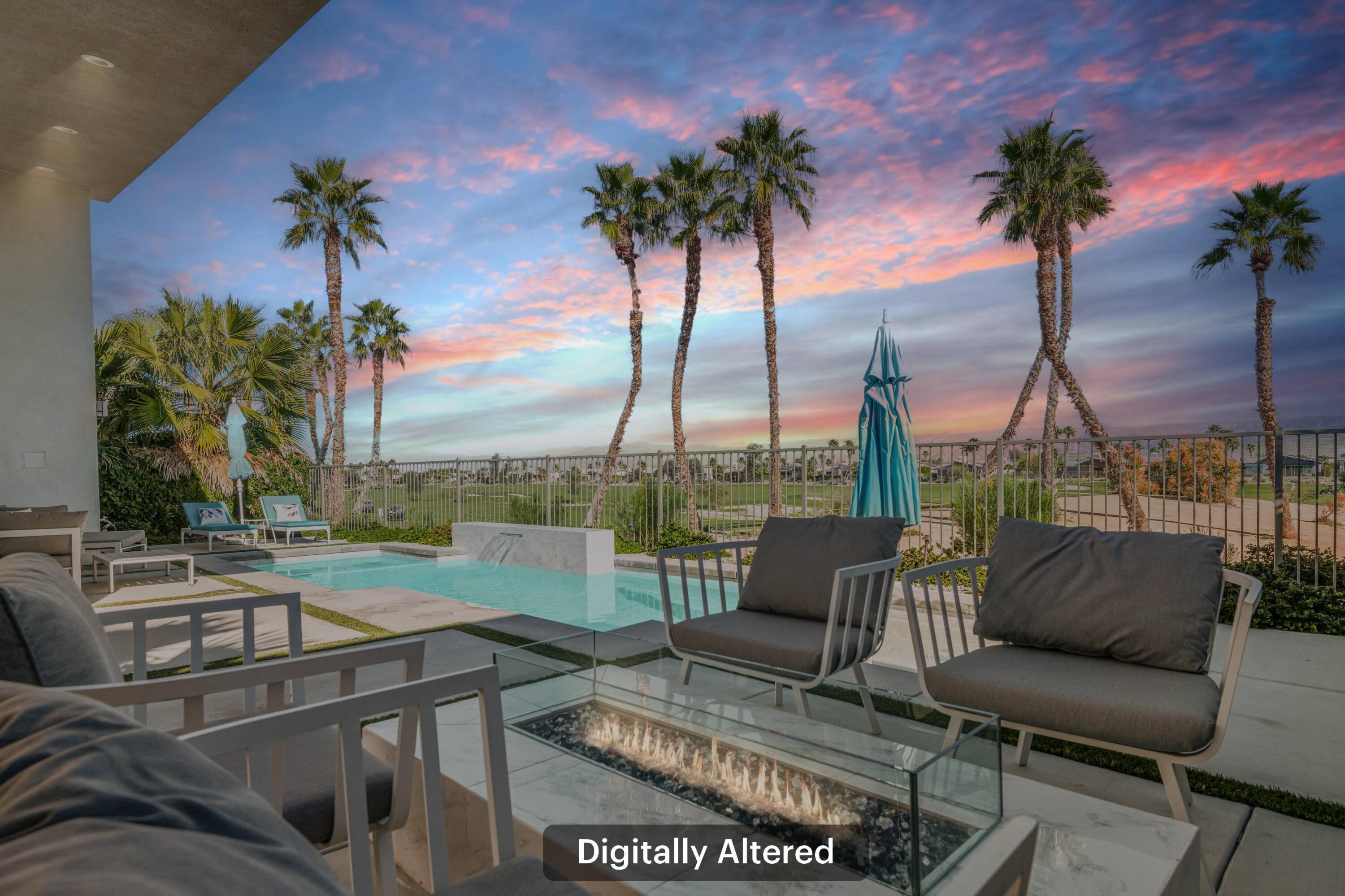 1200 Celadon Street Palm Springs, CA 92262 - Photo 30 of 47 a view of swimming pool with a patio and a garden
