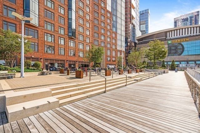 a city view with tall buildings