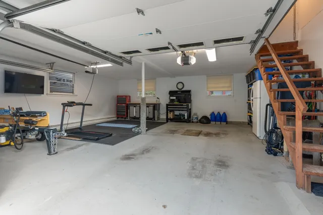 a view of a trees in a yard