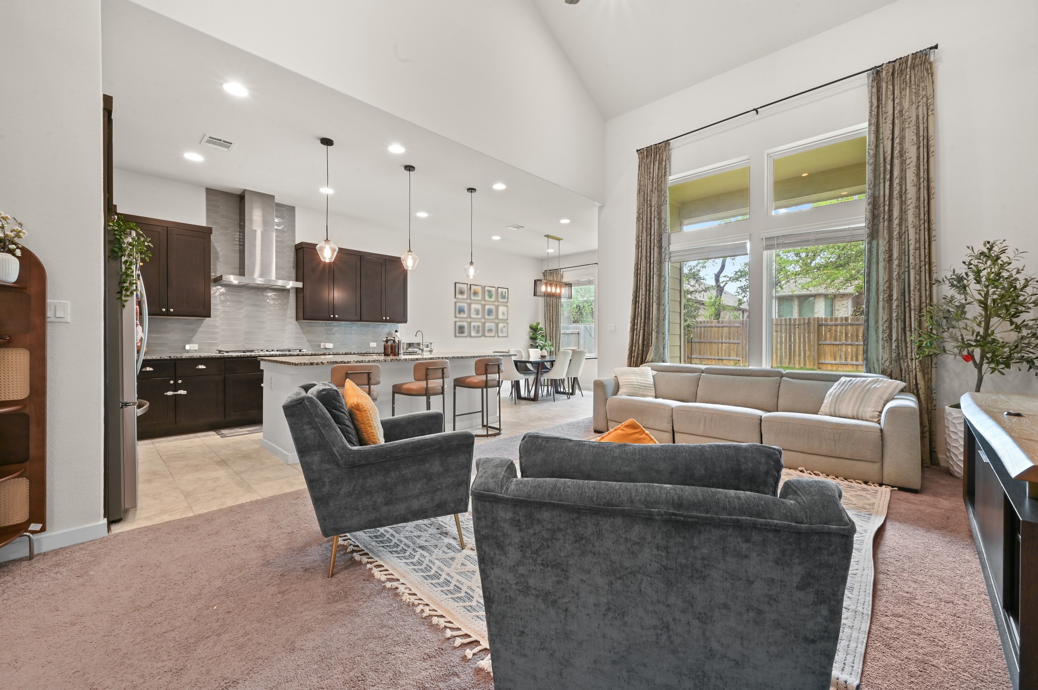 4434 Hannover Way Round Rock, TX 78681 - Photo 6 of 40 a living room with furniture and a large window