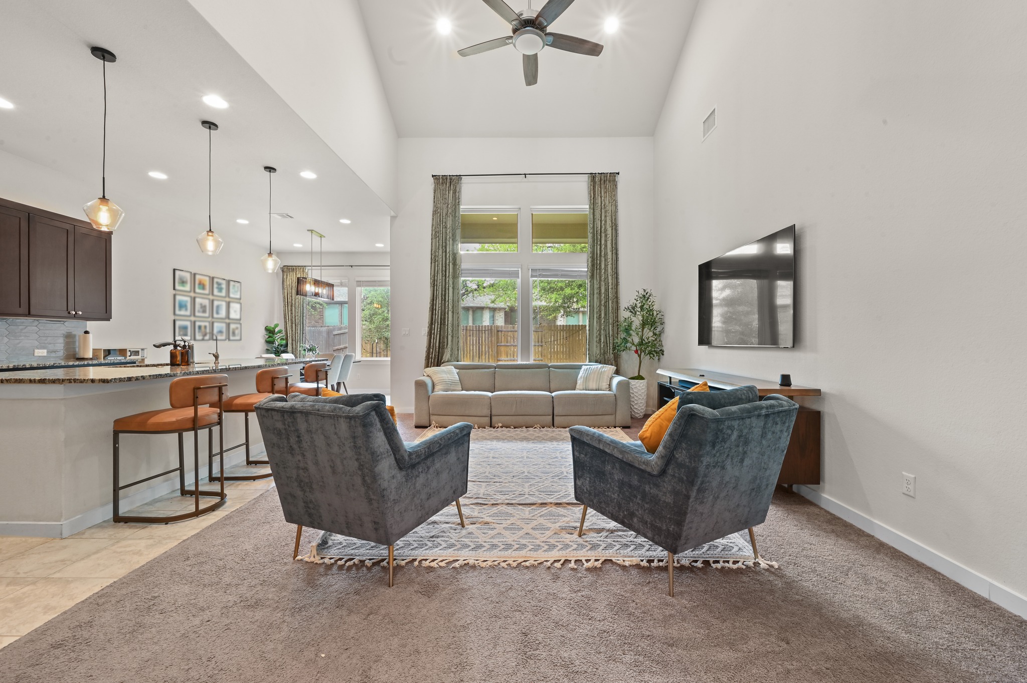 4434 Hannover Way Round Rock, TX 78681 - Photo 7 of 40 a living room with furniture and a large window