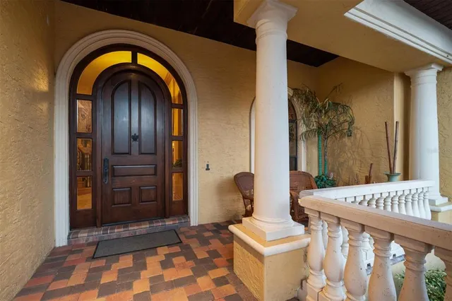 a front view of a house