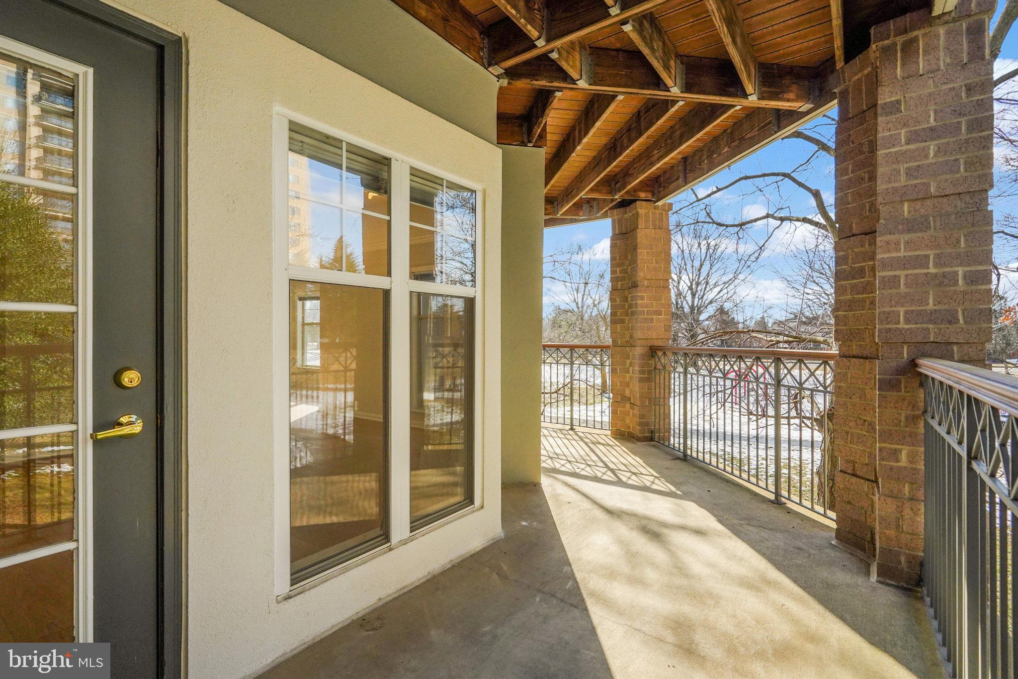 5573 Seminary Road, Unit 104 Falls Church, VA 22041 - Photo 8 of 31 Large balcony off living room