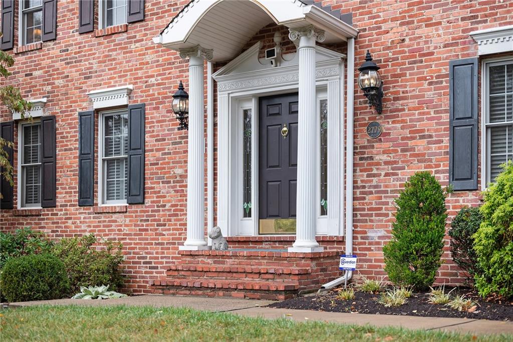 2779 Clearview Road Allison Park, PA 15101 - Photo 4 of 49 Covered front entrance framed by classic architectural details.