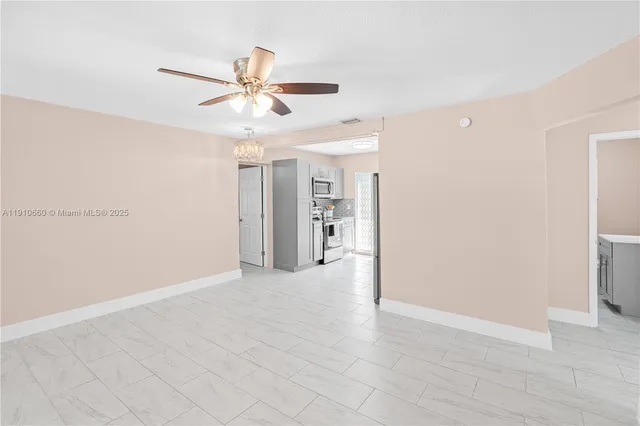 a view of an empty room