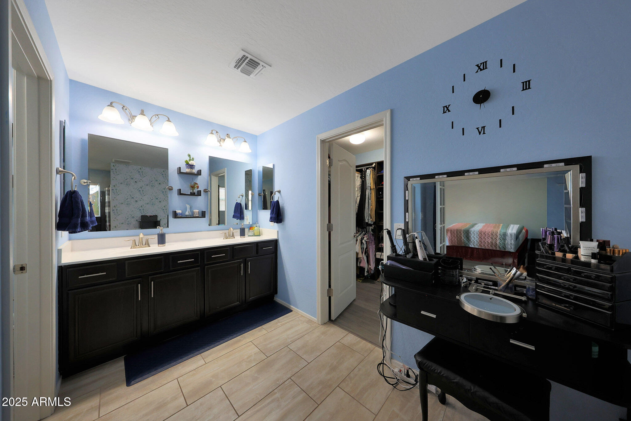 3446 North Mayfair Mesa, AZ 85213 - Photo 27 of 49 a large bathroom with a double vanity sink and a mirror