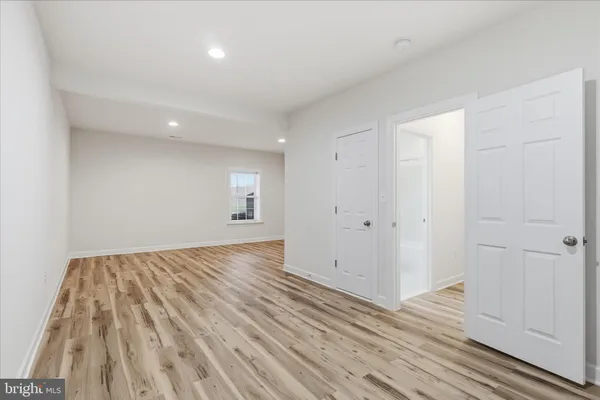 a view of a swimming pool with an ocean view