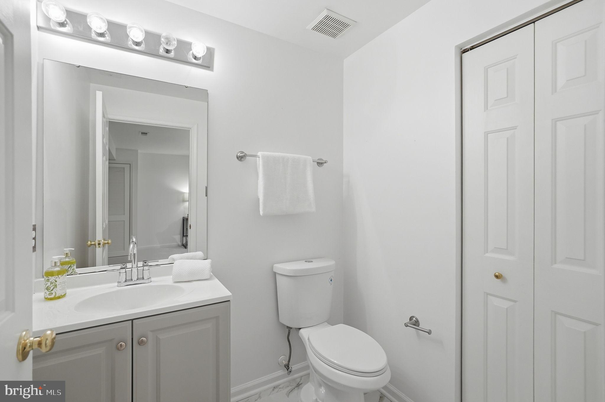 4714 Brightwood Road Olney, MD 20832 - Photo 36 of 41 Lower Level -Renovated Powder Room (2026)