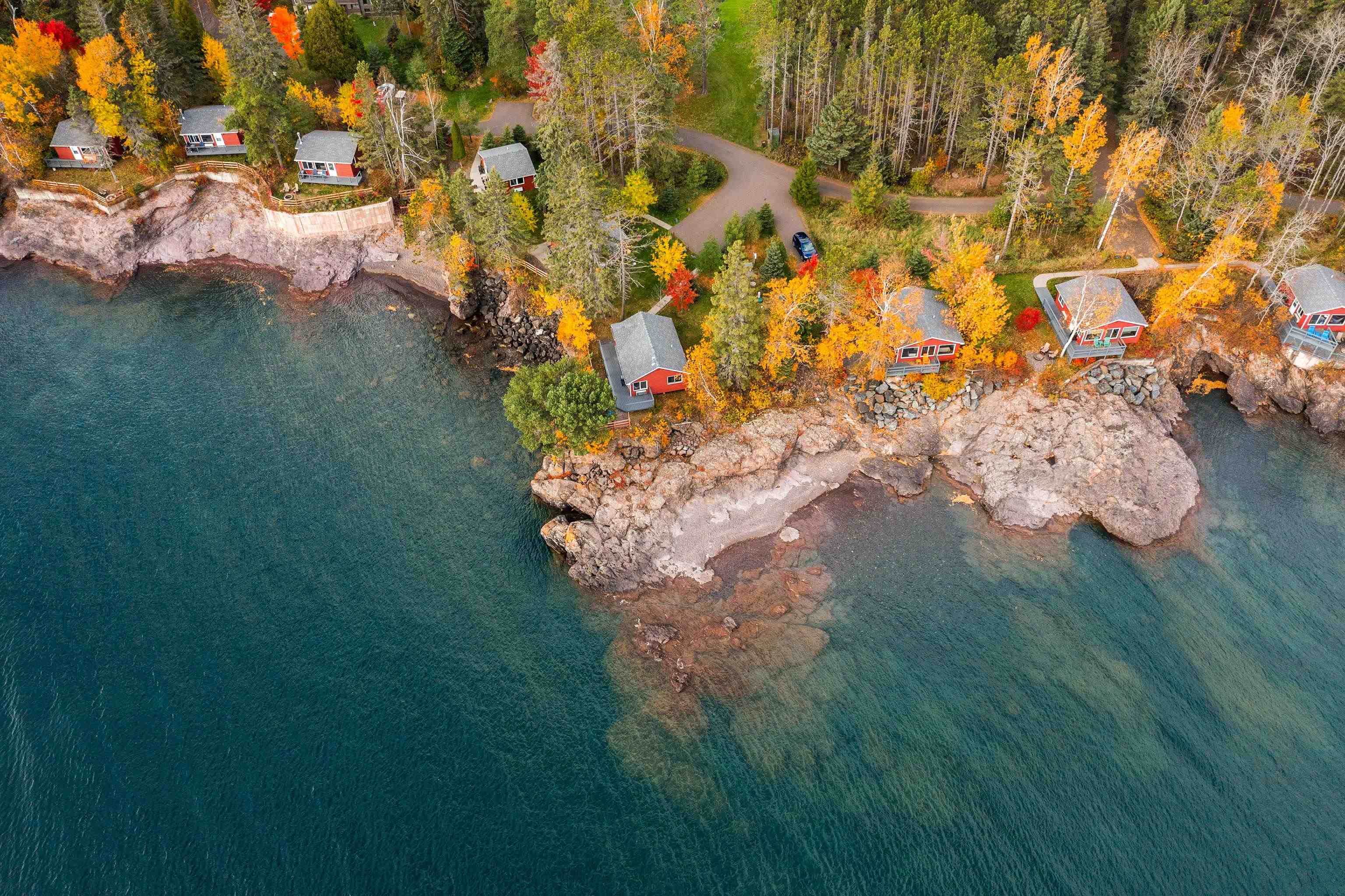540 Old North Shore Road, Unit 7 Two Harbors, MN 55616 - Photo 54 of 61 Aerial overview of property's location with a nearby body of water