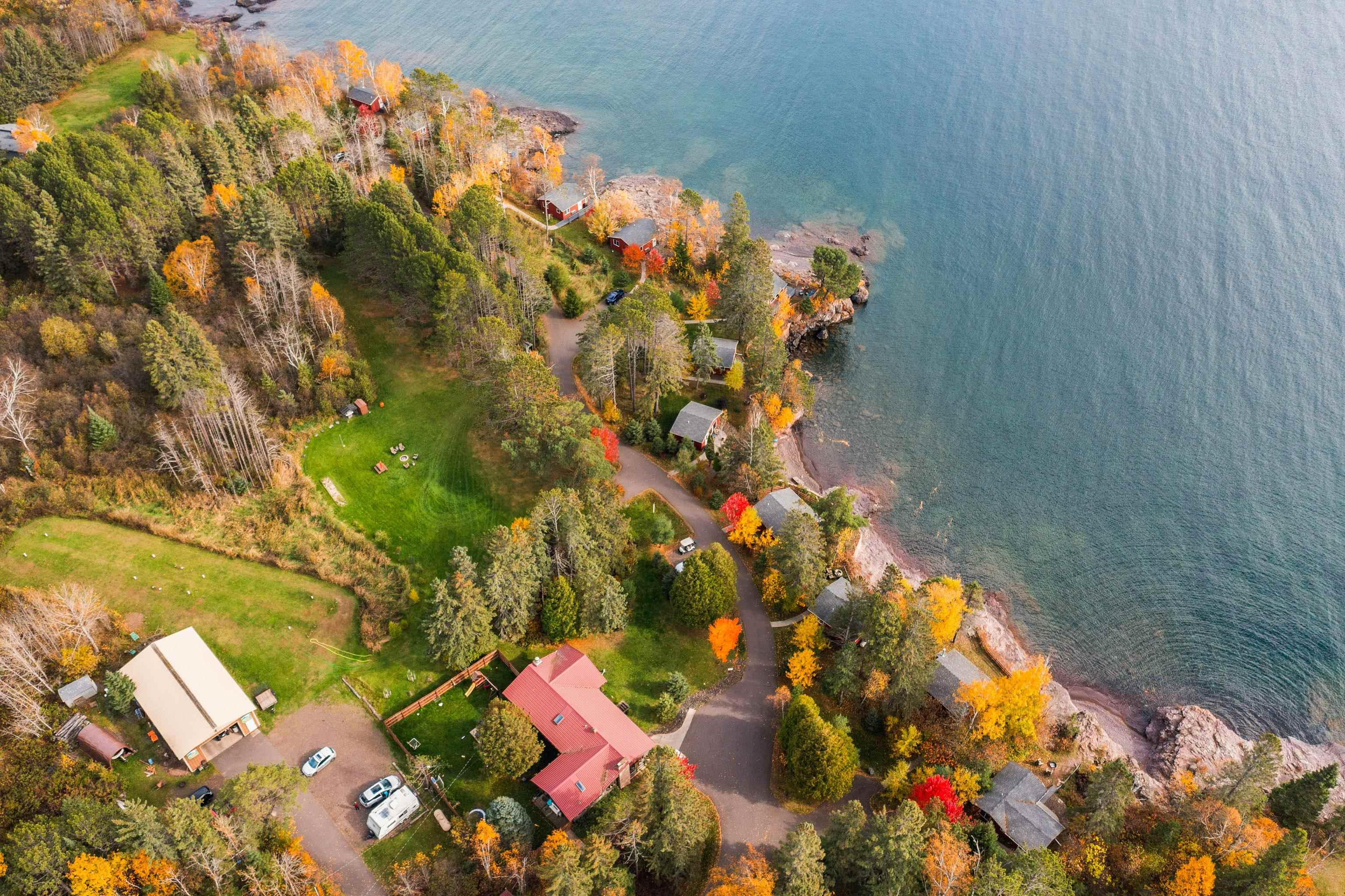 540 Old North Shore Road, Unit 7 Two Harbors, MN 55616 - Photo 58 of 61 Aerial overview of property's location with a nearby body of water