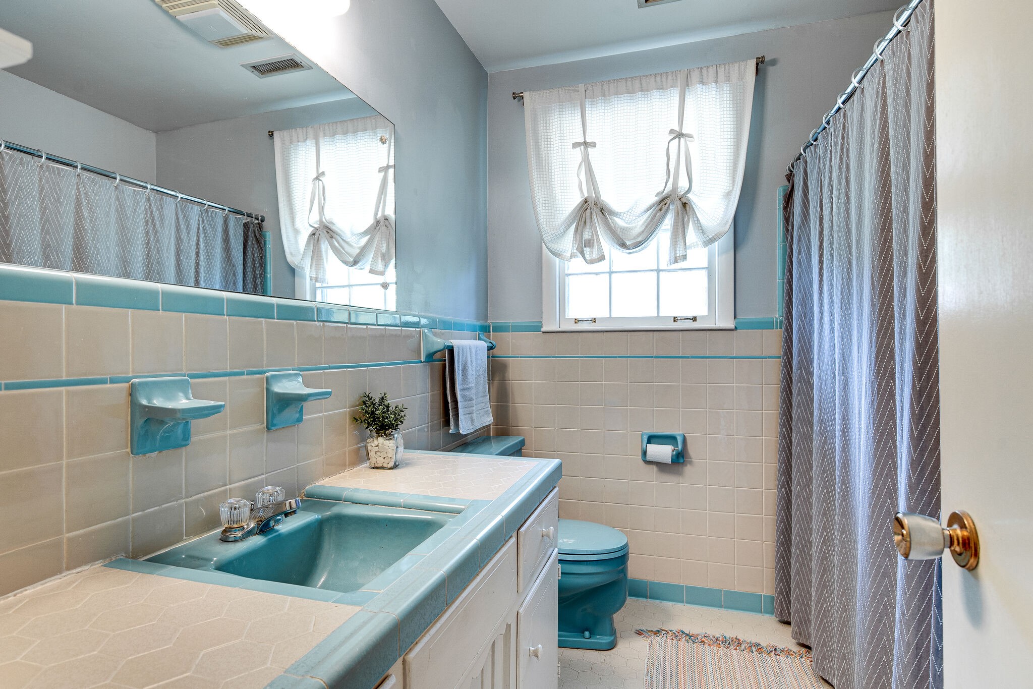 705 Vanoke Drive Madison, TN 37115 - Photo 24 of 44 a bathroom with a sink a mirror a window and a toilet