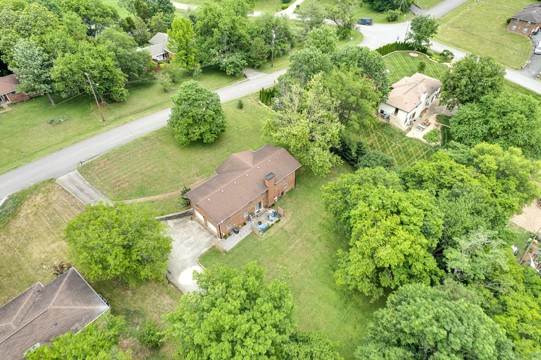 705 Vanoke Drive Madison, TN 37115 - Photo 37 of 44 an aerial view of a house with a yard and lake view