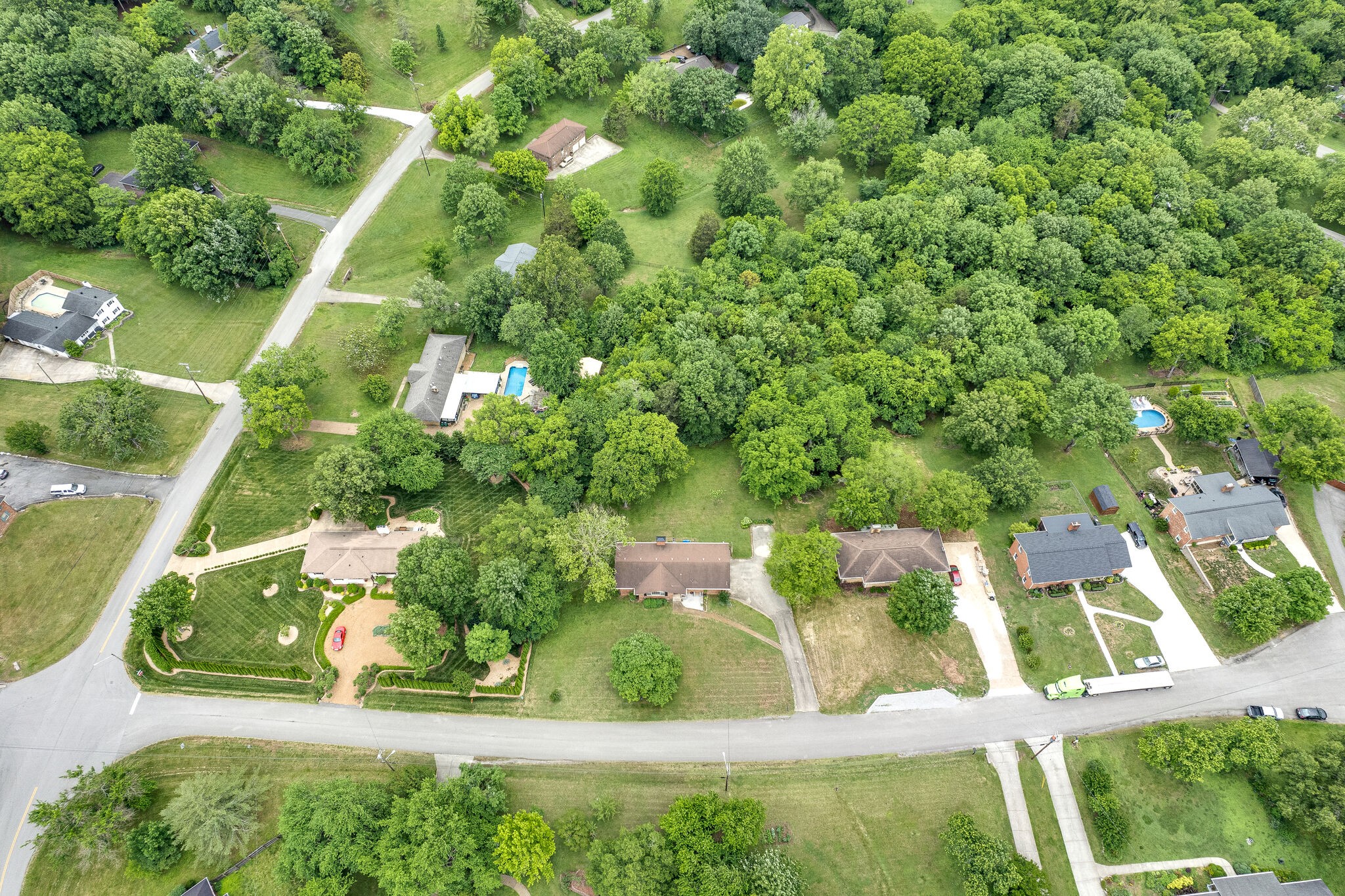 705 Vanoke Drive Madison, TN 37115 - Photo 41 of 44 an aerial view of residential houses with outdoor space