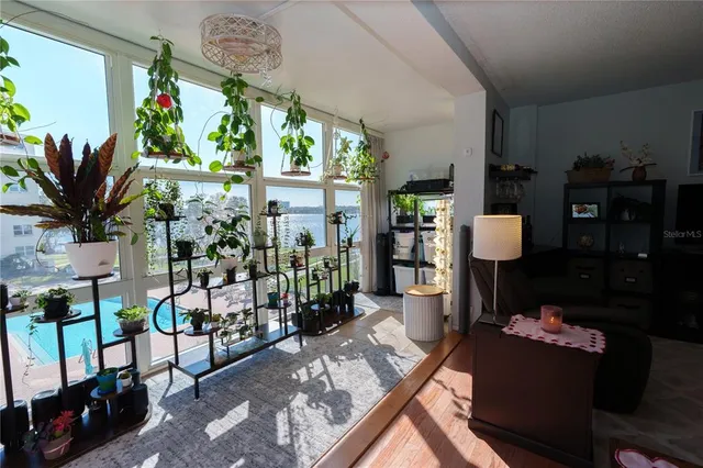 a living room filled with furniture