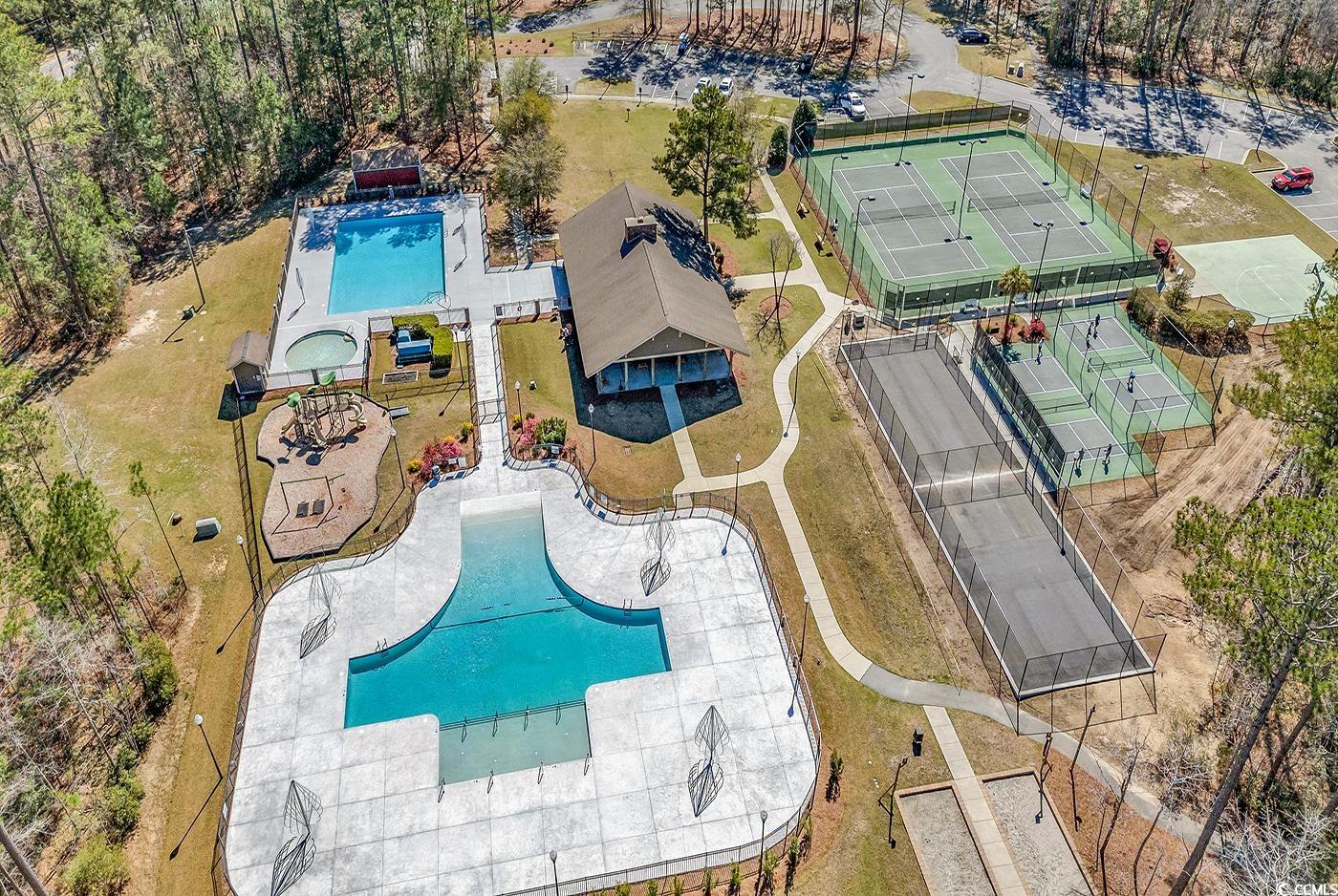 1005 Elysium Court Murrells Inlet, SC 29576 - Photo 36 of 37 Bird's eye view of a pool