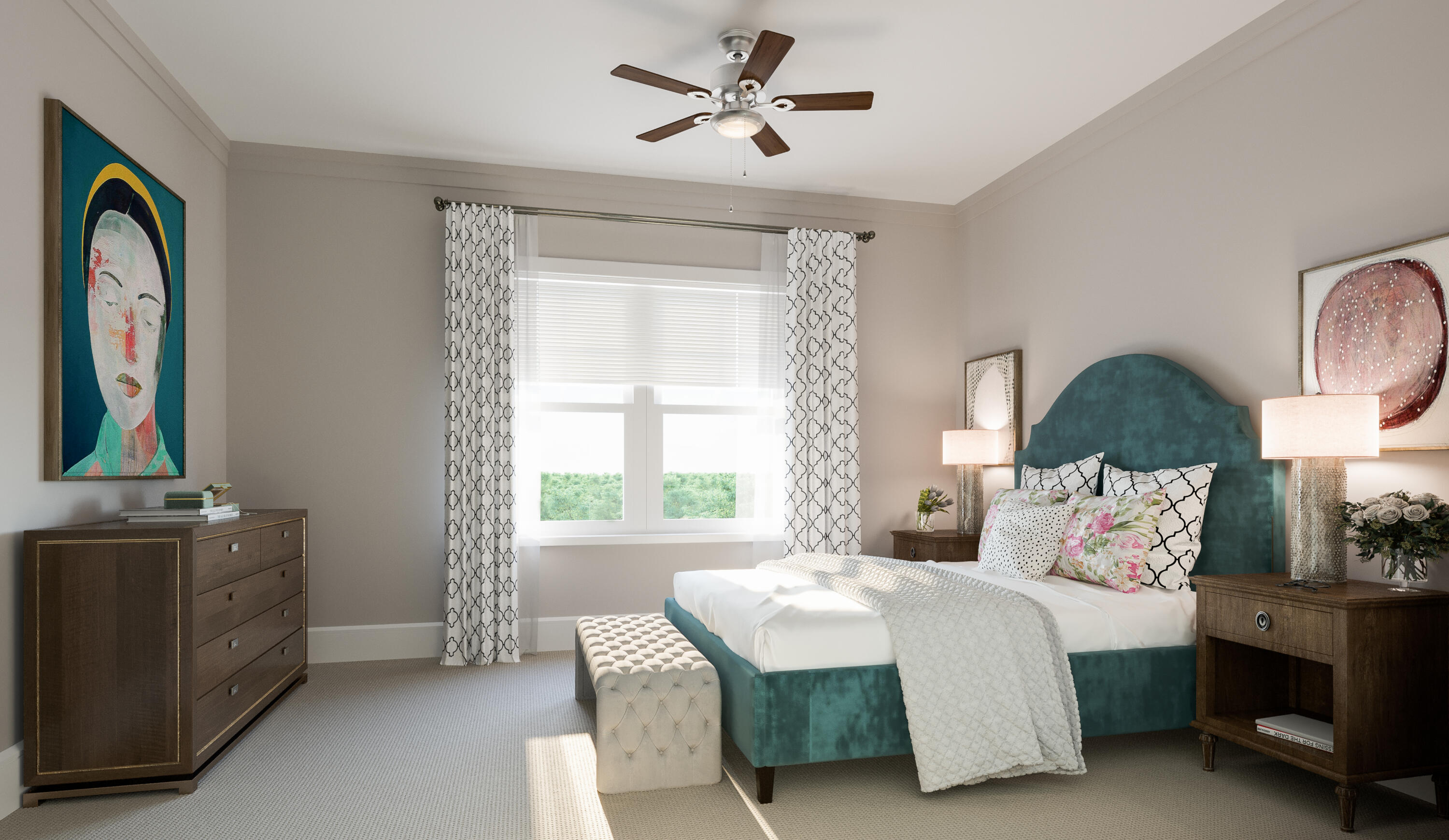 1916 Northwest Federal Highway, Unit 3106 Stuart, FL 34994 - Photo 4 of 26 a bedroom with a bed dresser and a window