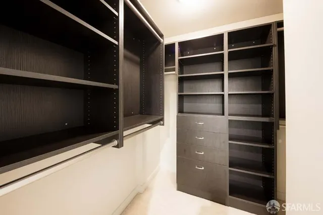 a view of walk in closet