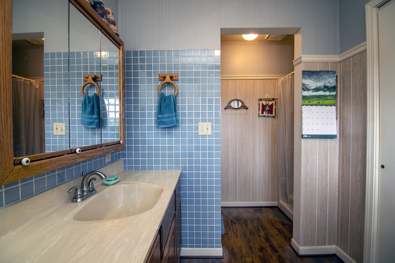 52 Highway 45 Sigel, IL 62462 - Photo 13 of 57 a bathroom with a sink and mirror