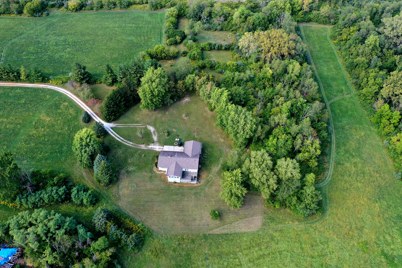 52 Highway 45 Sigel, IL 62462 - Photo 35 of 57 an aerial view of a house with a yard