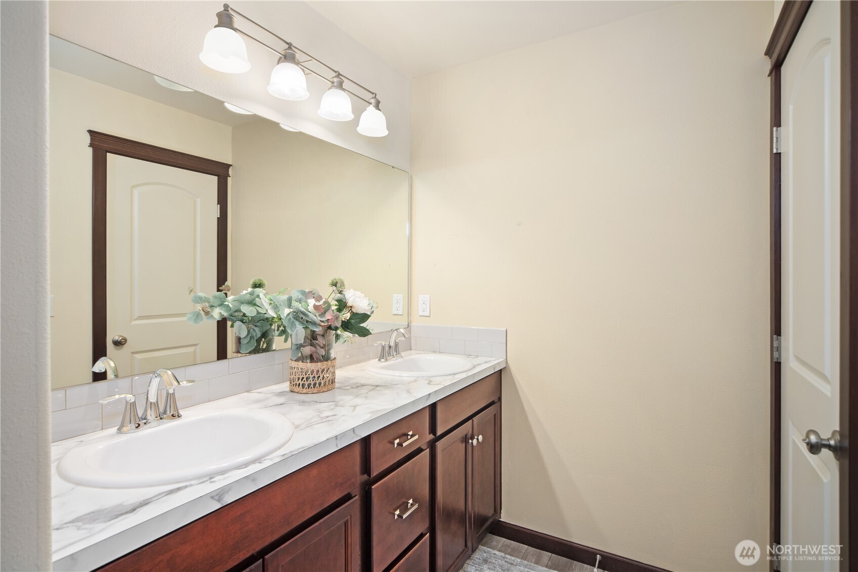 1914 South Discovery Road Port Townsend, WA 98368 - Photo 26 of 39 a bathroom with a sink a vanity and a mirror
