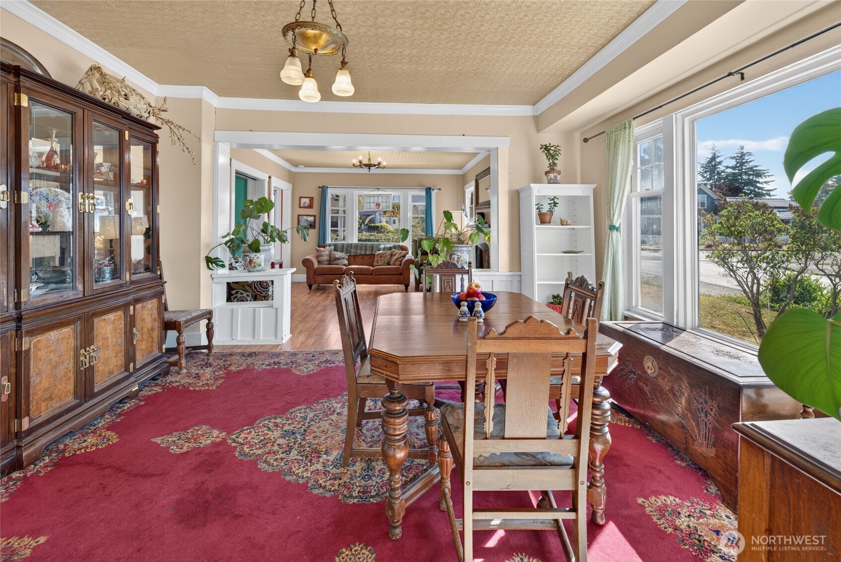 237 West 3rd Street Port Angeles, WA 98362 - Photo 11 of 40 a view of a dining room with furniture window and outside view