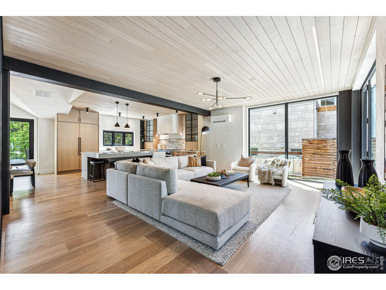 814 7th Street Boulder, CO 80302 - Photo 12 of 40 Wide plank, white oak floors and hemlock clad ceilings