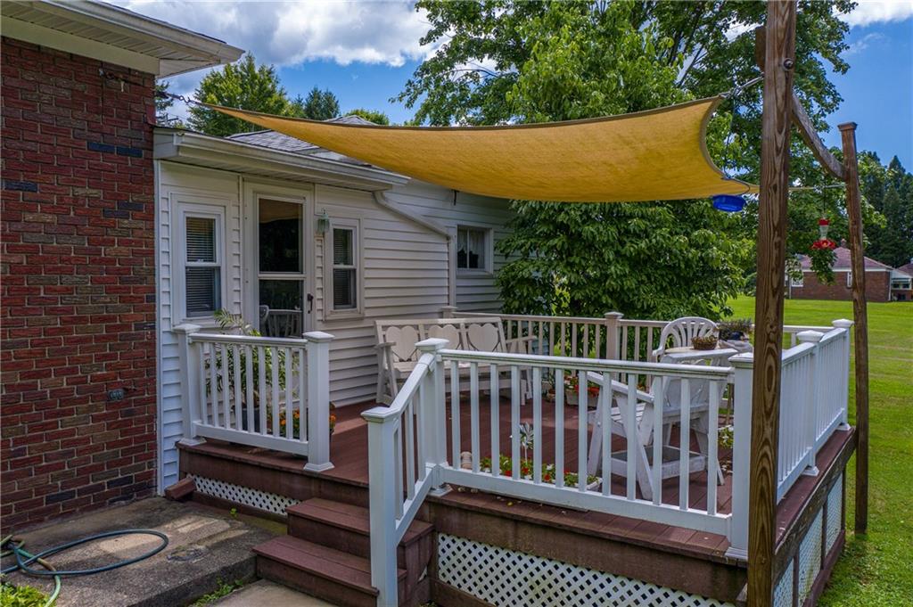 375 Mercer Road Greenville, PA 16125 - Photo 4 of 25 Rear deck with cover.