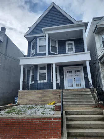 a front view of a house