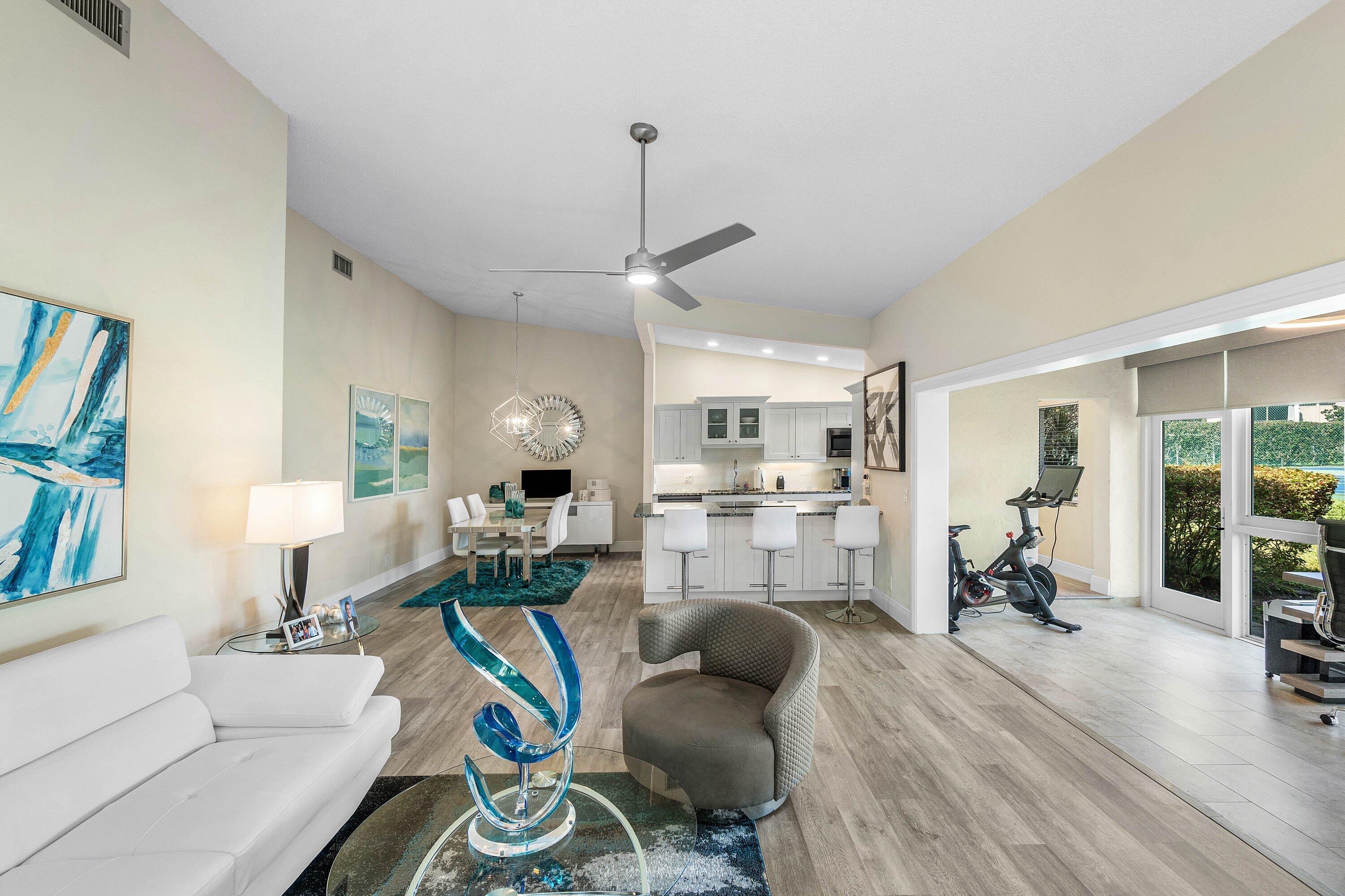 732 Lago Road Delray Beach, FL 33445 - Photo 7 of 42 View to Kitchen