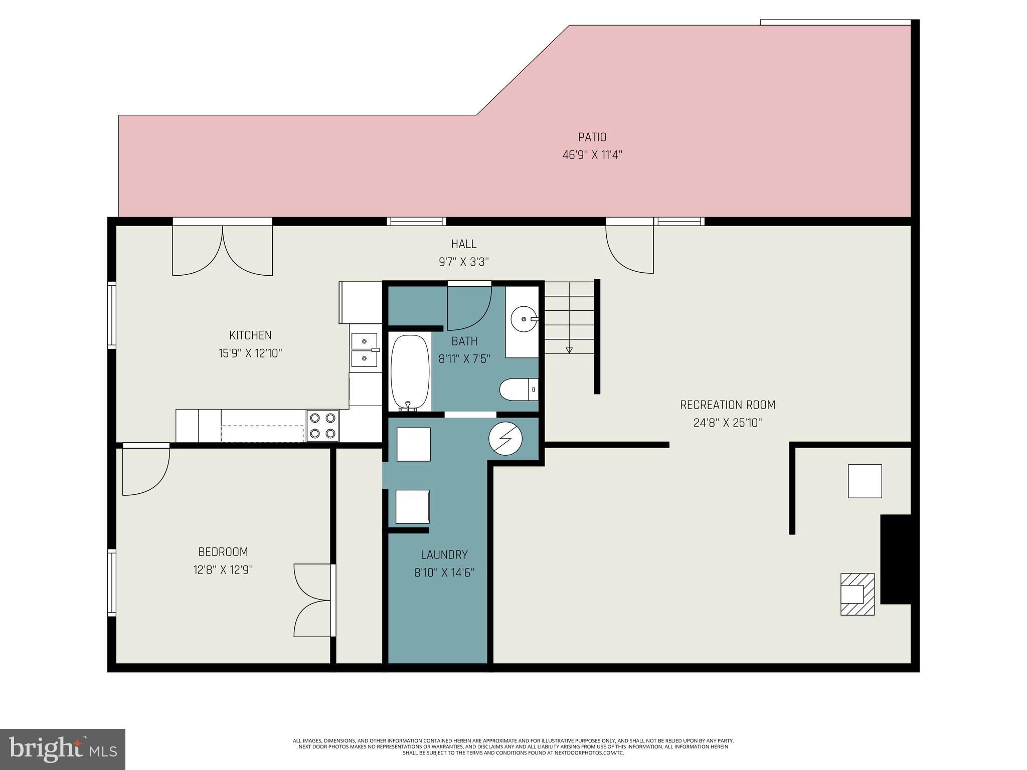 1454 Oldfield Point Road Elkton, MD 21921 - Photo 54 of 55 Basement Walkout Level Floor Plan