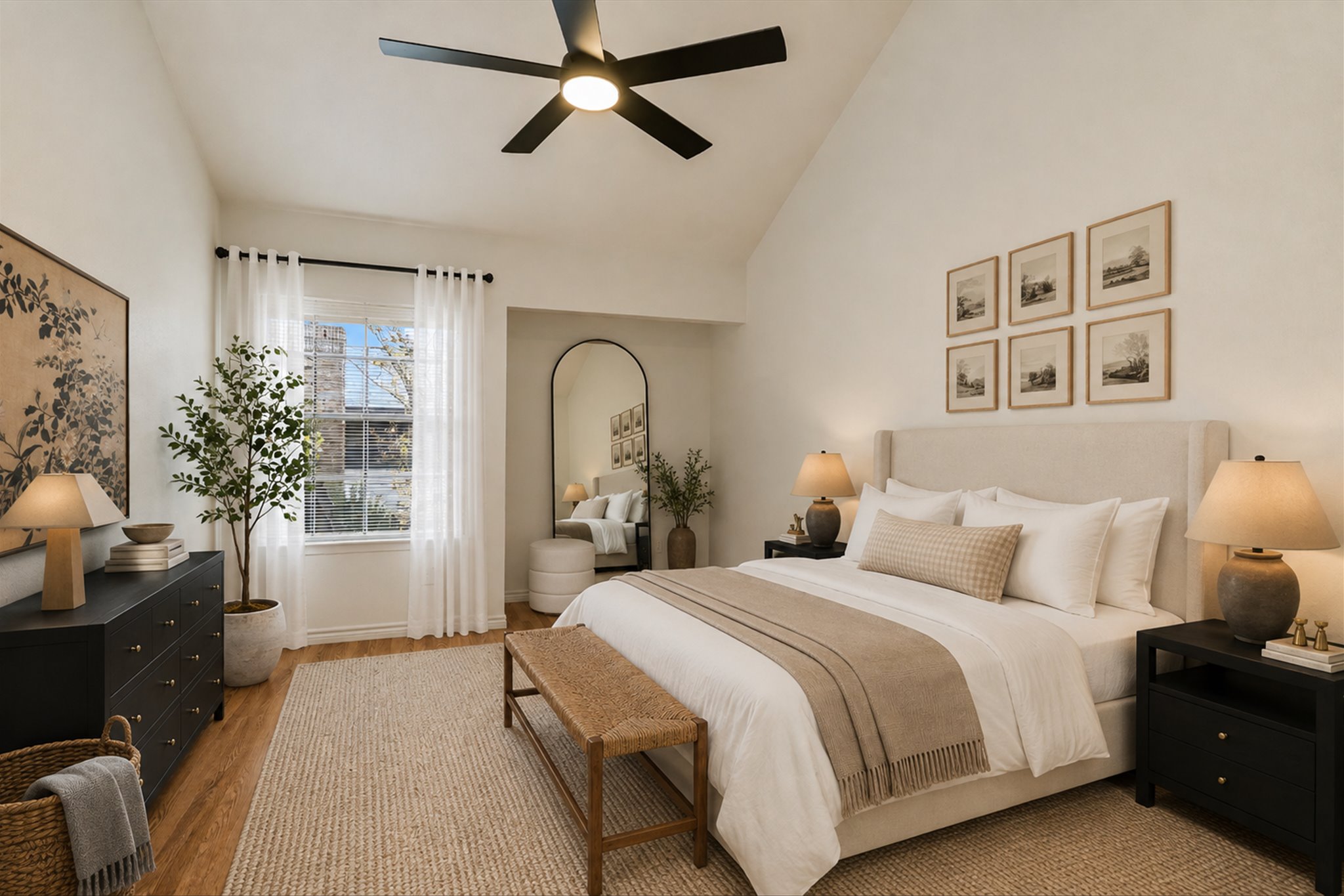 1748 Ohlen Road, Unit 37 Austin, TX 78757 - Photo 9 of 16 Vaulted ceilings and warm hardwood floors create an inviting retreat.