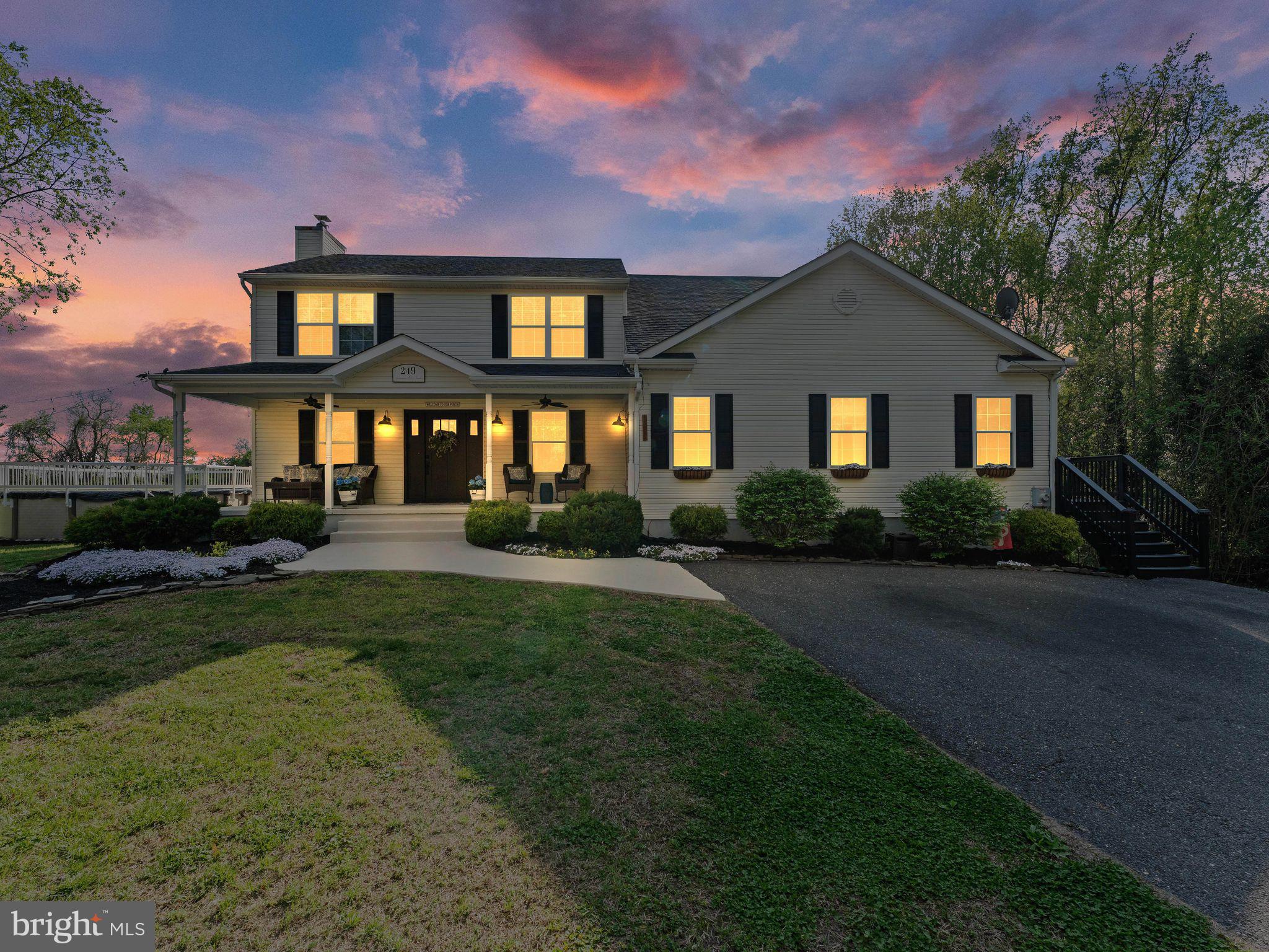 249 Jessups Mill Road Clarksboro, NJ 08020 - Photo 2 of 55 Charming home under a twilight sky.