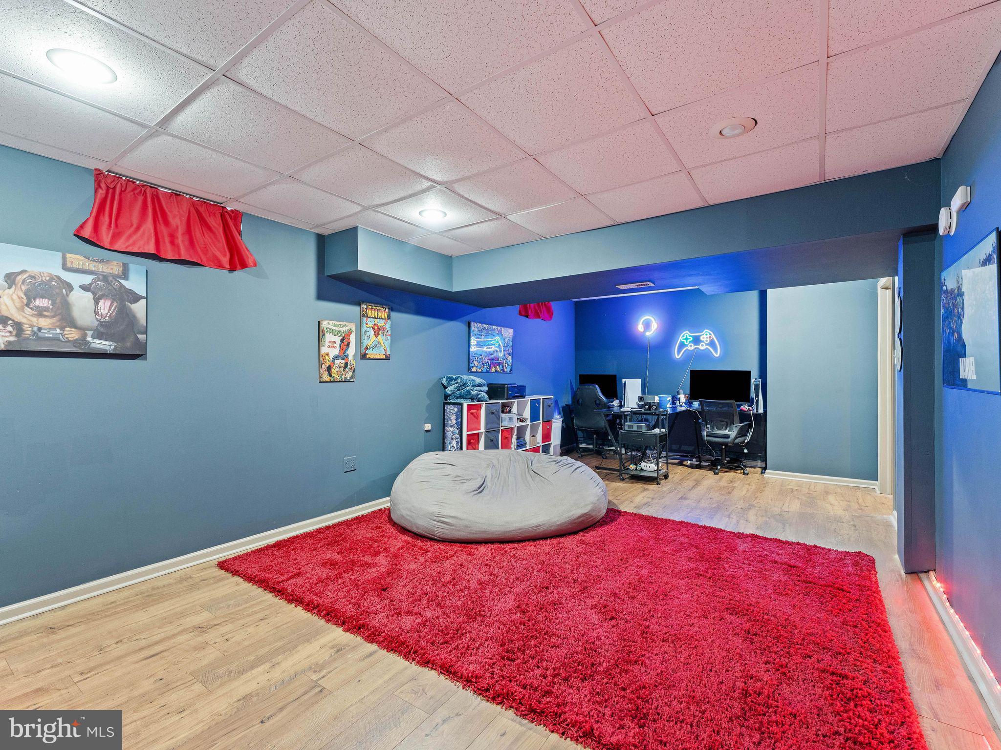 249 Jessups Mill Road Clarksboro, NJ 08020 - Photo 32 of 55 Cozy gaming retreat with vibrant decor.