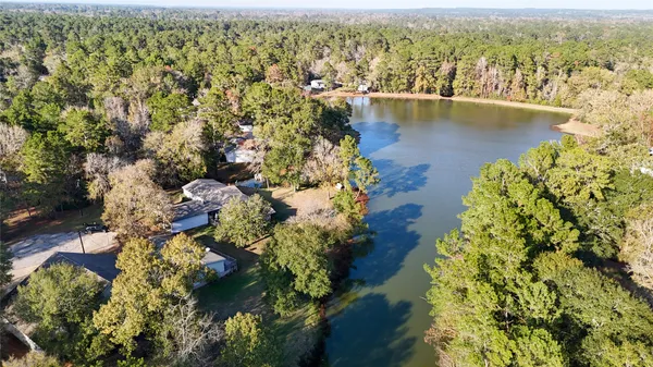 a view of a lake with a mountain view