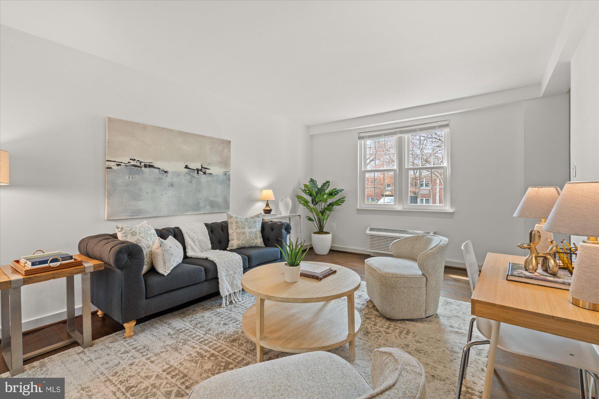 12 Ashby Street, Unit F Alexandria, VA 22305 - Photo 4 of 20 a living room with furniture and a potted plant