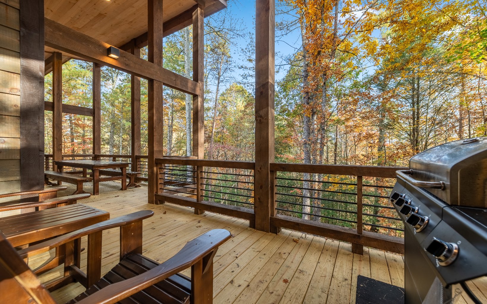 106 Saffron Lane Blue Ridge, GA 30513 - Photo 18 of 58 a view of a living room and balcony with furniture