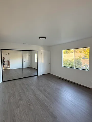 a view of a back yard of the house