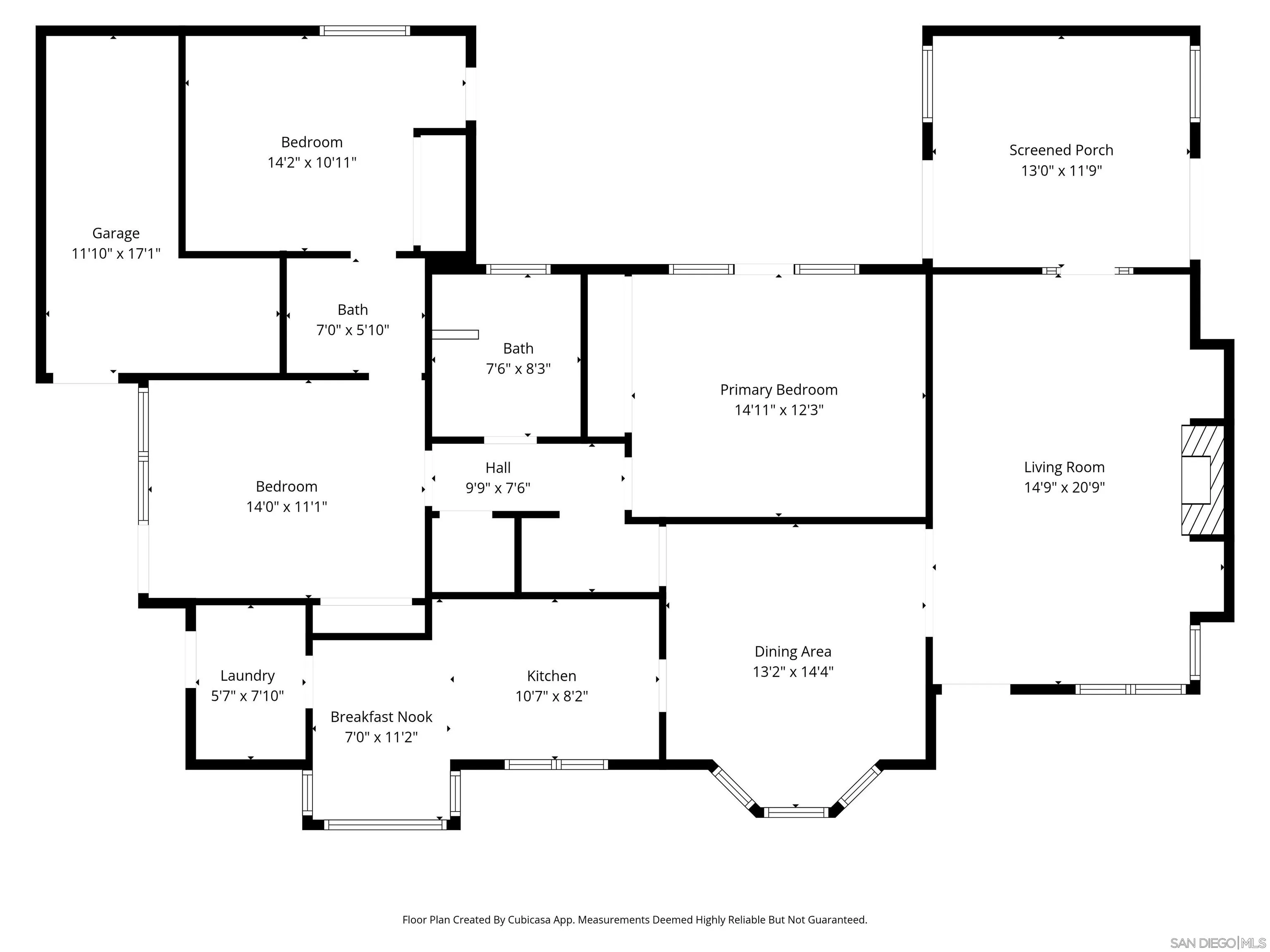1210 Third Street Coronado, CA 92118 - Photo 20 of 22 a picture of a floor plan