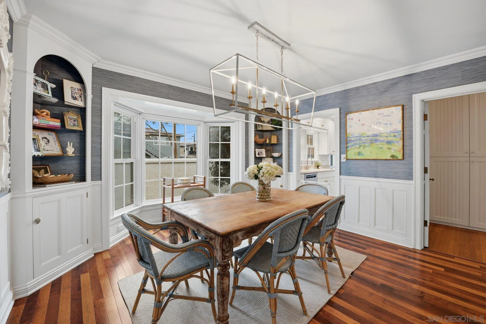 1210 Third Street Coronado, CA 92118 - Photo 6 of 22 a view of a dining room with furniture window and wooden floor